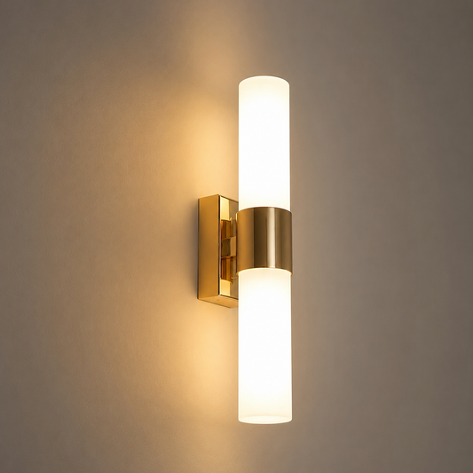 Gold Modern G9 LED Wall Sconce with Adjustable Colour Temperature