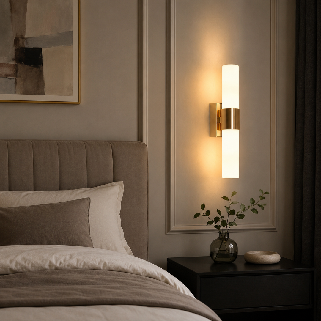 Gold Modern G9 LED Wall Sconce with Adjustable Colour Temperature