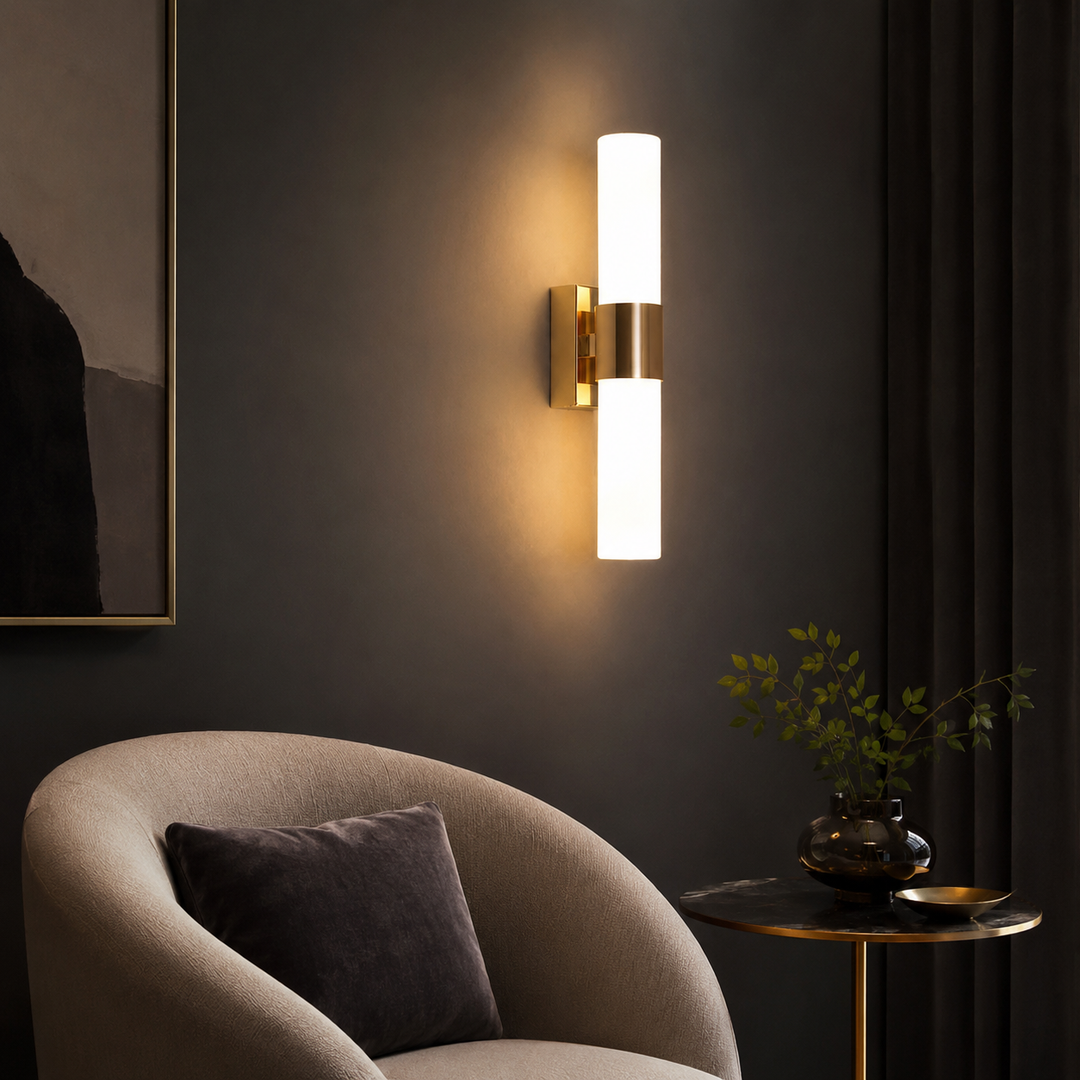 Gold Modern G9 LED Wall Sconce with Adjustable Colour Temperature