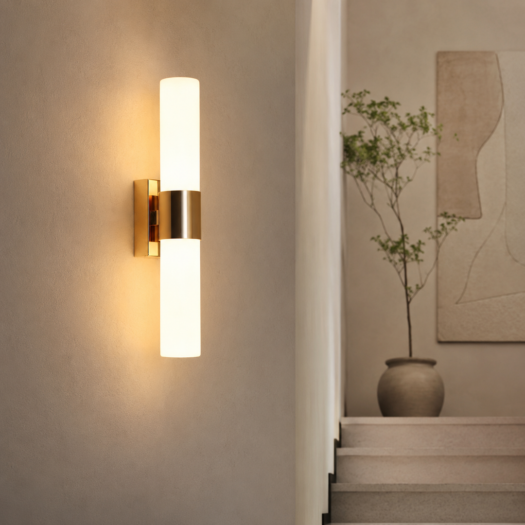 Gold Modern G9 LED Wall Sconce with Adjustable Colour Temperature